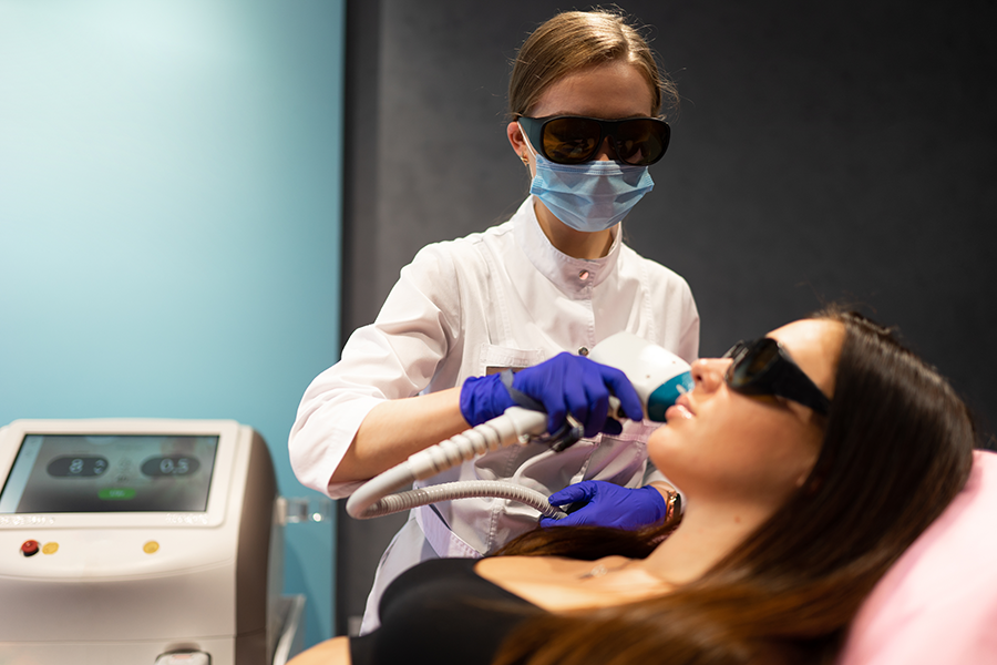 Face-Laser-Hair-Removal-Procedure Laser Hair Removal Services with Splender X Luminess